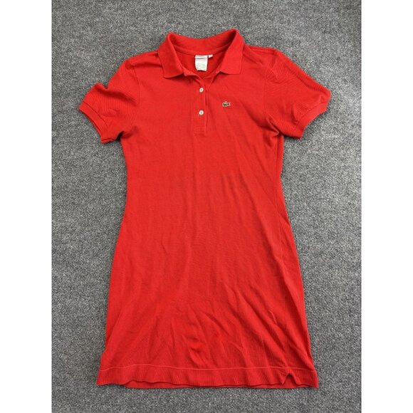 Lacoste Polo Dress Womens 6 Short Sleeve Made in France Preppy Tennis Classic - Picture 1 of 7